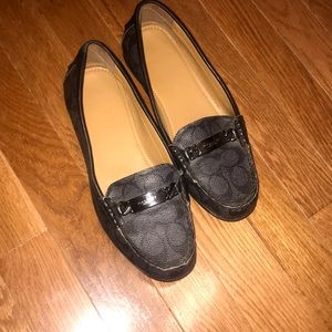 charcoal coach flats